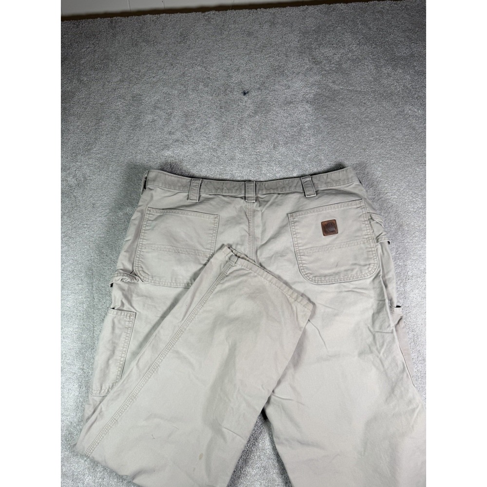 Carhartt B151 Tan Beige Carhartt Dungaree Carpenter Workwear** pants Size 40x32